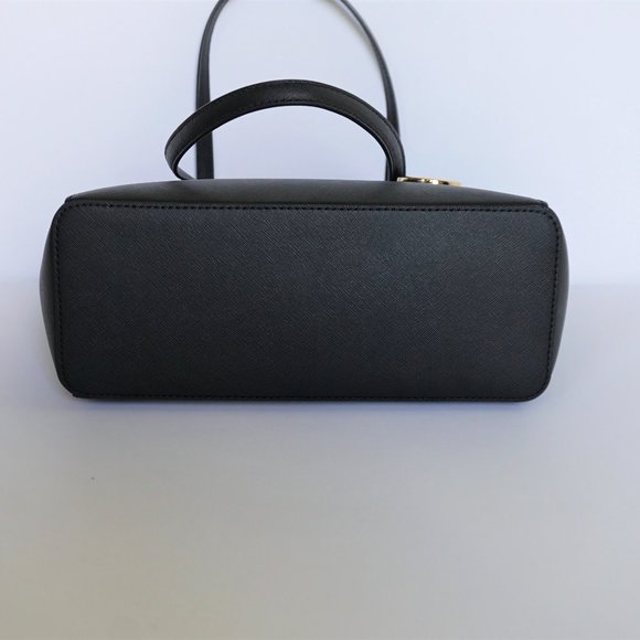 Michael Kors Charlotte L TZ Leather Tote Bag Black - Picture 6 of 13